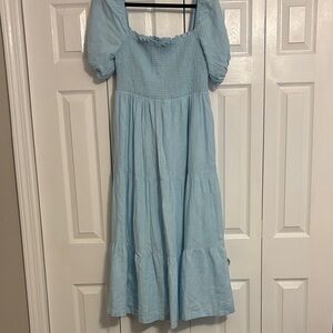 Abercrombie & Fitch Sky Blue Midi Dress